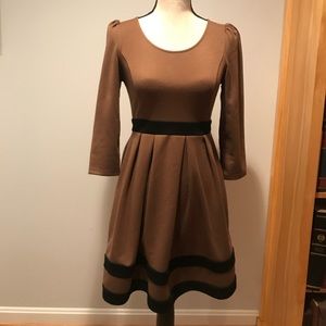 Brown & Black Flare Dress (SP)
